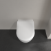 VilleroyBoch Avento Сиденье для унитаза, с микролифтом, тонкое, цвет: белый/нержавеющая сталь. 9M87S101