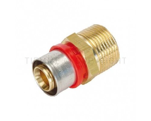 Муфта прессовая с наружной резьбой Tiemme 16x2,0 - 1/2 . 1650009