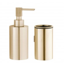 Набор Стакан Boheme Uno 10974-MG matt gold + Дозатор 10980-MG matt gold