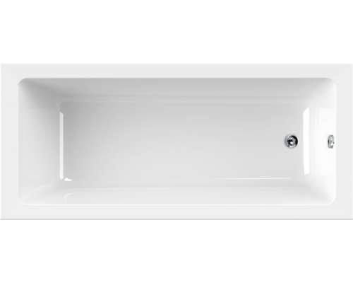 Акриловая ванна Cezares Plane Solo Mini 170x80 см, пристенная, белая, на ножках, с экраном