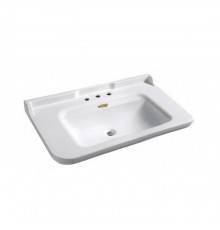 Kerasan Waldorf Раковина 100х55 см, 3 отв., керамическая, цвет: белый/золото. 811391oro,  4142K1bi/cr*3