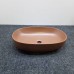 Azzurra Elegance Circle Раковина накладная 60x40 см, без отв., без перелива., цвет: Rame. ECI60 RA*0