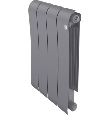 Радиатор биметаллический Royal Thermo Infinity 500 4 секции, silver satin