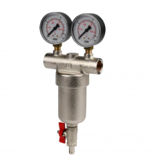 Фильтр сетчатый Itap муфтовый с 2 манометрами и спускником ART 189 1  28370