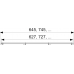 TECE Лоток plate, 800 мм, основа для плитки, нержавеющая сталь. 600870