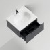 Salini Touch Тумба подвесная 60х50х32см., с раковиной, 1 ящик, верт. фрез., цвет: Anthracite. T600V1AON203