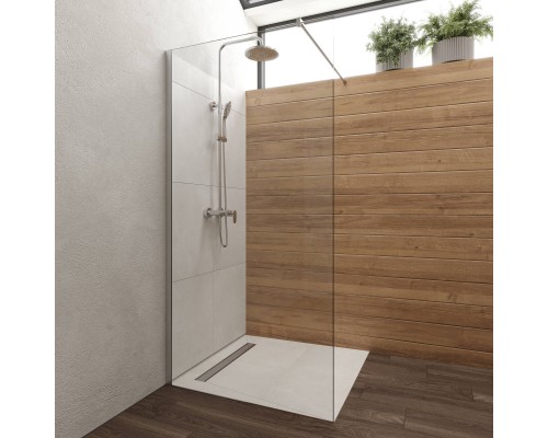 Душевая перегородка DIWO Орёл 100 см, профиль хром матовый