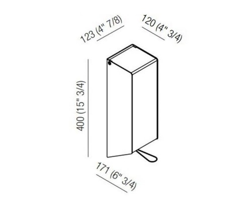 Agape Mach 2 Дозатор для жидкого мыла подвесной 40x17.1x12.3 см, цвет: черный. AMC20927E