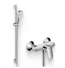 Душевой комплект Смеситель для душа Hansgrohe Logis 71600000 + Гарнитур Crometta Vario 900 26536400