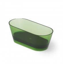 Dea Design Shadow Ванна 160х70х58см., отдельностоящая, Glasstek, прозрачная смола, цвет: Emerald R3. DD8606 1600 R3
