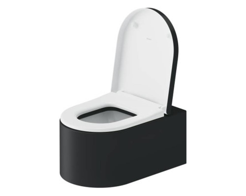 Duravit Millio Унитаз подвесной, 37х57см.,  декор Smooth, крепление в компл., цвет: темно-серый матовый. 250409FE