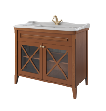 Тумба с раковиной Caprigo Napoli 100 напольная, орех гварнери