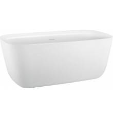 Акриловая ванна Aquanet Fine 260051 170x80 см, отдельностоящая, овальная, с ножками, со сливом-переливом, белая матовая