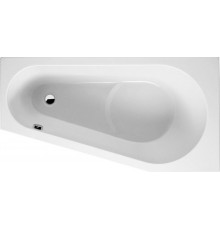 Акриловая ванна Riho Delta L 160x80 см, угловая, с каркасом, со сливом-переливом, асимметричная