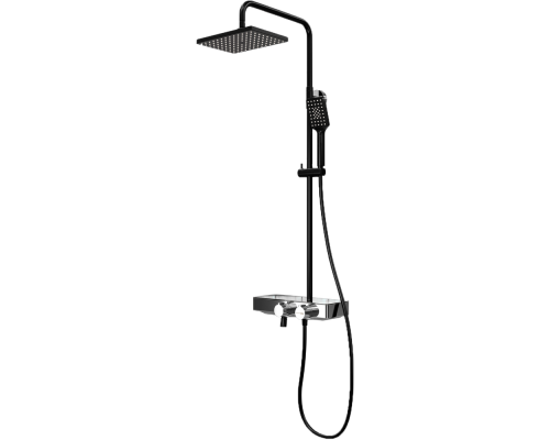 Душевая стойка Wasserkraft Thermo A11401 черная матовая