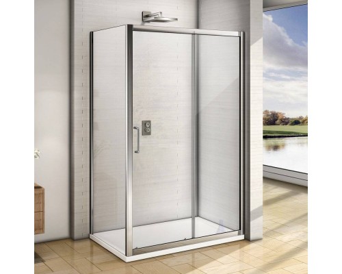 Душевой уголок Good Door Neo WTW+SP 120х80 см + очиститель для стекол