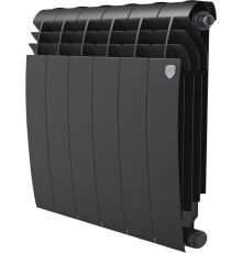 Радиатор биметаллический Royal Thermo BiLiner 500 6 секций, noir sable (Ненадлежащее качество: выставочный образец, нет упаковки)