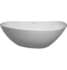 Ванна из искусственного камня Riho Granada B120001105 L 170x80 см, отдельностоящая, со сливом-переливом, матовая, асимметричная