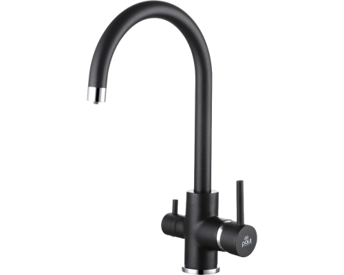 Смеситель для кухни Paulmark Essen Es213211-418 черный металлик
