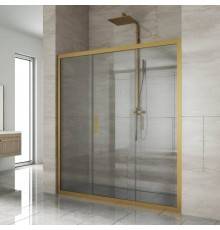 Душевая дверь в нишу Kubele DE019 D3-CLN-BR 160 см, профиль бронза