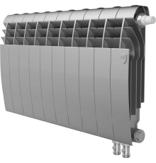 Радиатор биметаллический Royal Thermo BiLiner 350 VR, 10 секций, silver satin