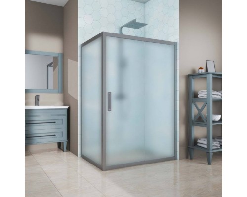 Душевой уголок Kubele DE019 R-MAT-MT 120х75 см, профиль матовый хром