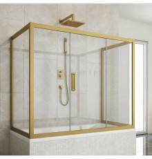 Шторка на ванну Kubele DE019 P3U-CLN-BR, 170х70 см, профиль бронза