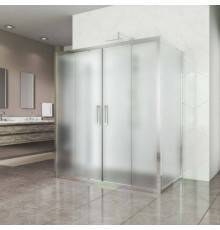 Душевой уголок Kubele DE019 R4U-MAT-CH 140х80 см, профиль хром