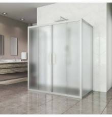 Душевой уголок Kubele DE019 R4U-MAT-MT 140х100 см, профиль матовый хром