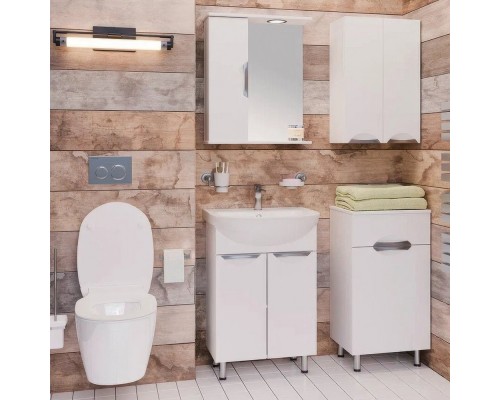 Мебель для ванной комнаты Emmy Милли 60 белая глянцевая