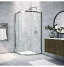 Душевой уголок Vegas Glass ZS Tur Novo h1900 90 08 01 профиль глянцевый хром, стекло прозрачное
