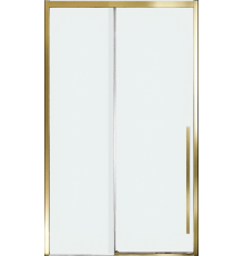 Дверь для душевого уголка Veconi Premium Trento PTD-30G 120 см, профиль брашированное золото, стекло прозрачное