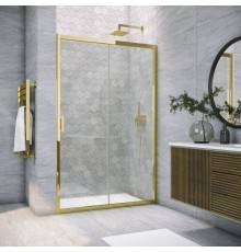 Душевая дверь в нишу Vegas Glass ZP Tur Novo h1900 150 09 01 профиль золото, стекло прозрачное