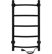 Полотенцесушитель электрический Indigo Arc Lux LCALE80-40BRRt черный муар