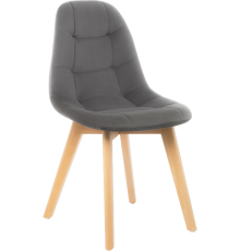 Стул Woodville Filip dark gray, ножки wood