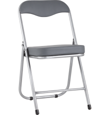 Стул Stool Group Джон экокожа серая, каркас металлик