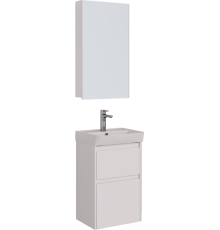 Мебель для ванной комнаты Lemark Combi 45 белая глянцевая