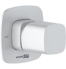 Смеситель для душа Wasserkraft Saale 9551 С ВНУТРЕННЕЙ ЧАСТЬЮ. белый soft-touch