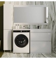 Мебель для ванной комнаты Style Line Даллас 140 Люкс Plus R напольная, 2 ящика, эмаль