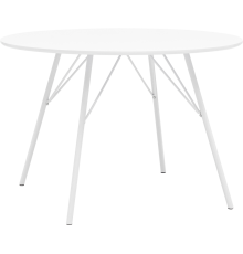 Обеденный стол Stool Group Мемфис D110 110x110 см, белый