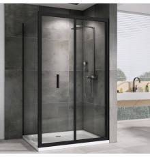 Душевой уголок Abber Sonnenstrand AG07120B-S85B 120x85, профиль черный, стекло прозрачное