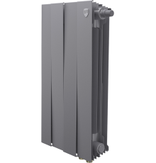 Радиатор биметаллический Royal Thermo Piano Forte 500 VDR80 4 секции, межосевое расстояние 8 см, silver satin