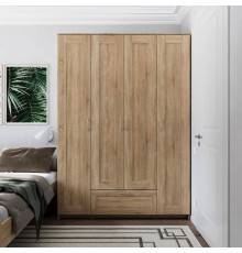 Шкаф Шведский стандарт Сириус 156x220 дуб сонома, 4 двери, 1 ящик
