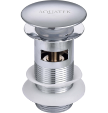 Донный клапан для раковины AQUATEK AQ6001CR с переливом, хром