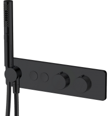 Смеситель для душа Allen Brau Liberty 5.33010-31 С ВНУТРЕННЕЙ ЧАСТЬЮ, матовый черный