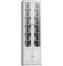Шкаф-витрина Глазов Sherlock 70x240 см, ясень анкор светлый