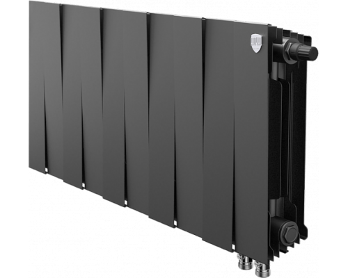 Радиатор биметаллический Royal Thermo Piano Forte 300 VDR80 10 секций, межосевое расстояние 8 см, noir sable