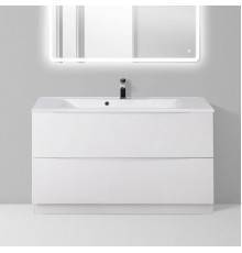 Тумба под раковину BelBagno Marino 100 bianco lucido, напольная (Ненадлежащее качество: выставочный образец, скол на планке)