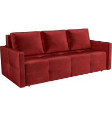 Диван Mebel-Ars Марсель №2 бархат красный star velvet 3 dark red