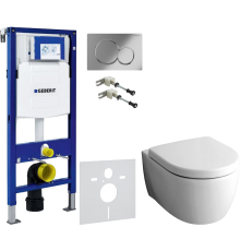 Комплект Унитаз подвесной Geberit iCon 204060000 + Крышка 574130000 + Крепления Duofix 111.815.00.1 к стене + Шумоизоляция 156.050.00.1 + Инсталляция UP 320 111.300.00.5 + Кнопка Sigma 01 115.770.21.5 хром